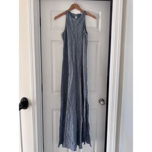 Kenar Linen Maxi Sleeveless Dress Clean Girl